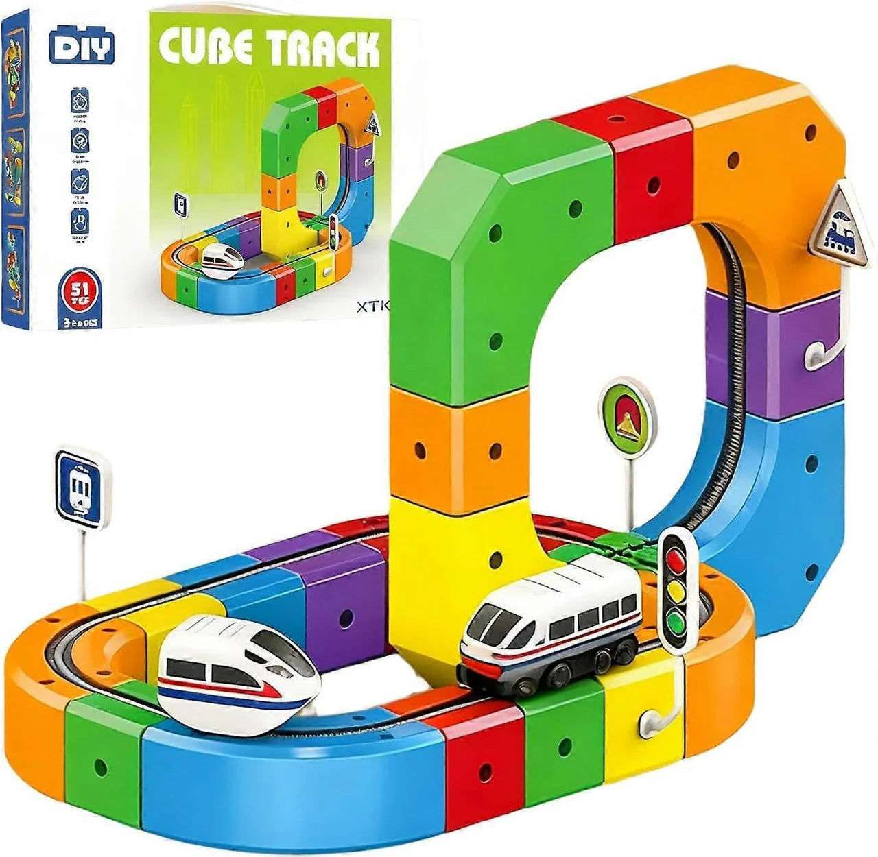 Pista Magnética de Cubos DIY – Desarrolla Creatividad y Habilidades Motoras