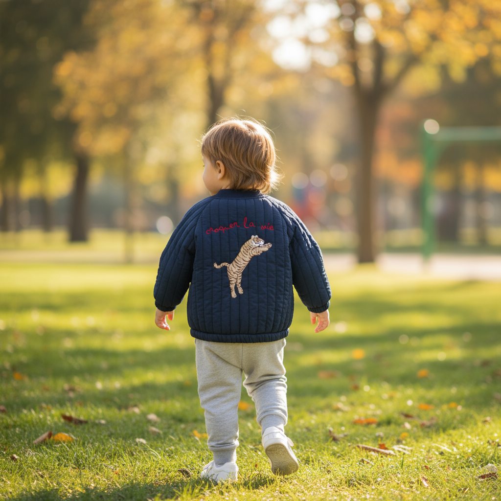 WildCharm – Cálido y único – Chaqueta acolchada para niños