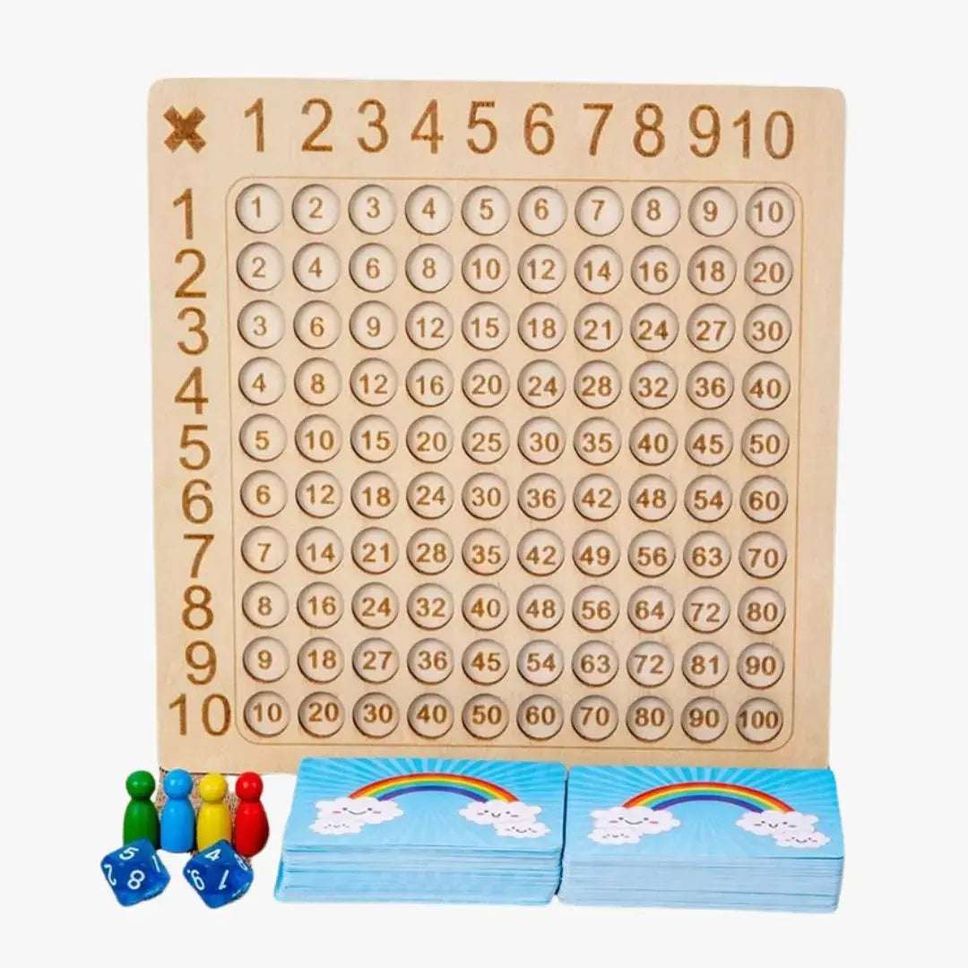 Juego de Matemáticas Montessori con Cartas y Dados - Numérofun™