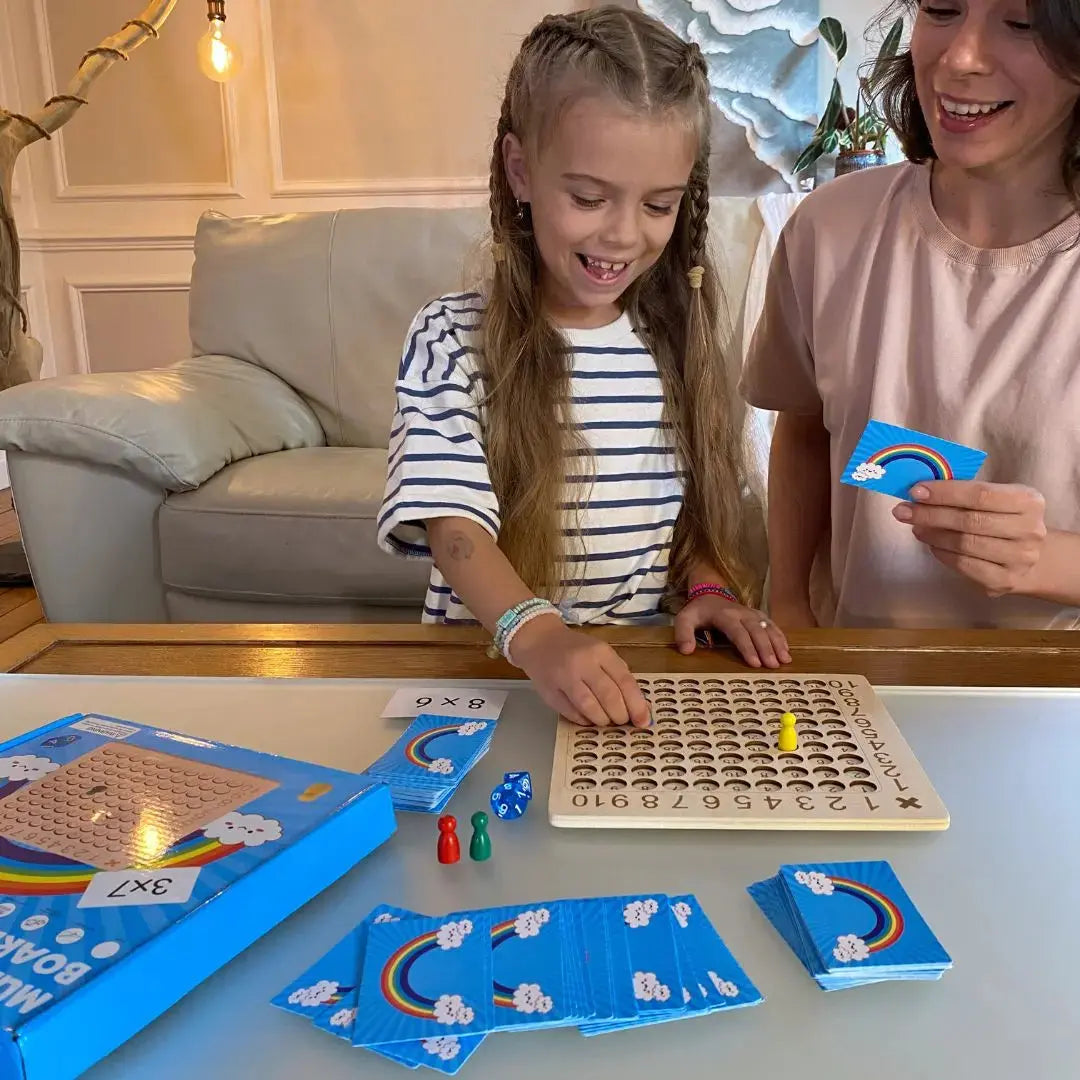 Juego de Matemáticas Montessori con Cartas y Dados - Numérofun™