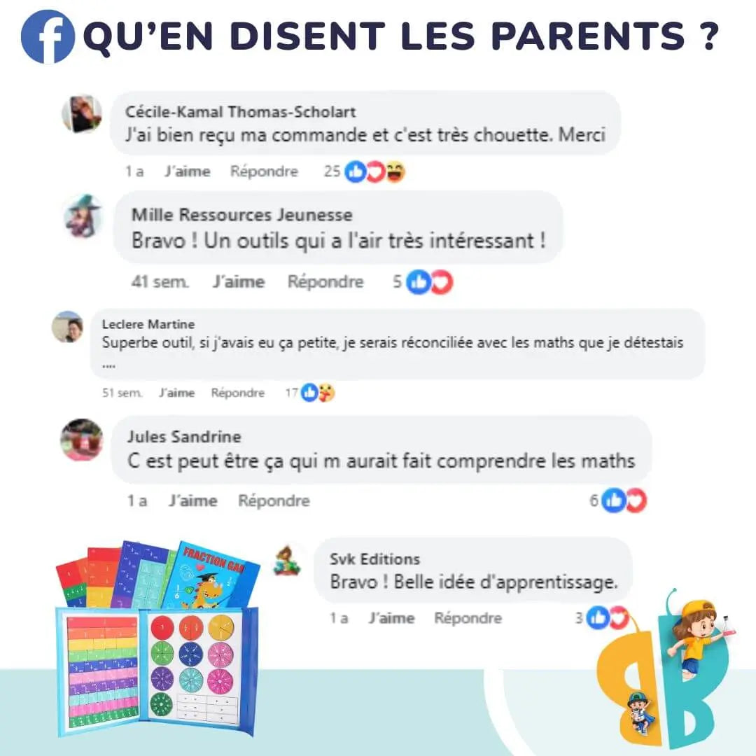 Libro de Fracciones Magnético Montessori - FractionGame™