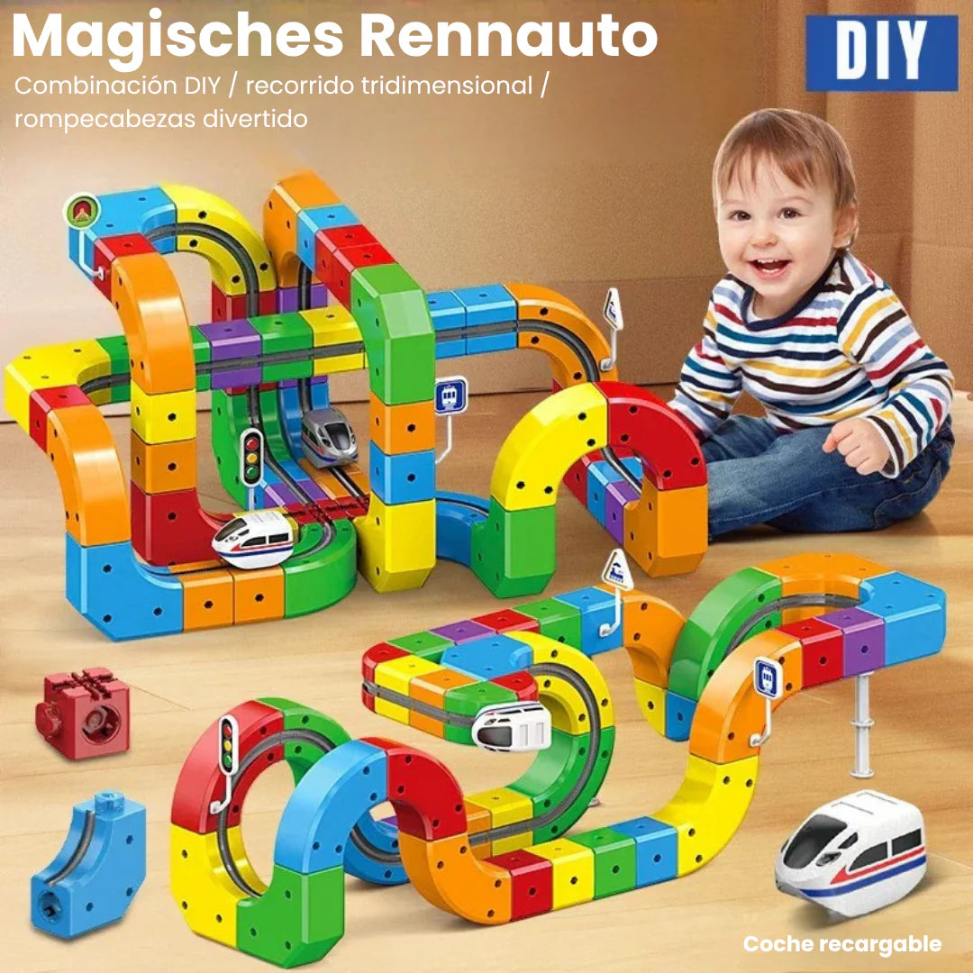 Pista Magnética de Cubos DIY – Desarrolla Creatividad y Habilidades Motoras