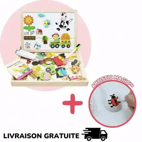 Rompecabezas Magnético Doble Cara – CréaMagnet™