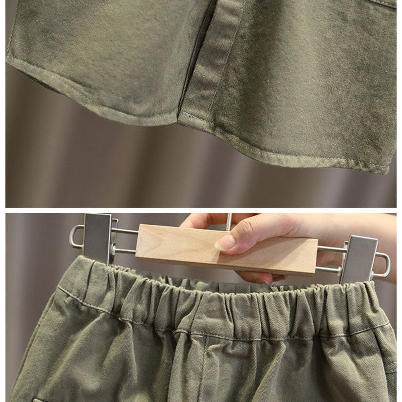 LittleExplorer – Cómodo y a la moda – Conjunto de pantalones y camisa para niños