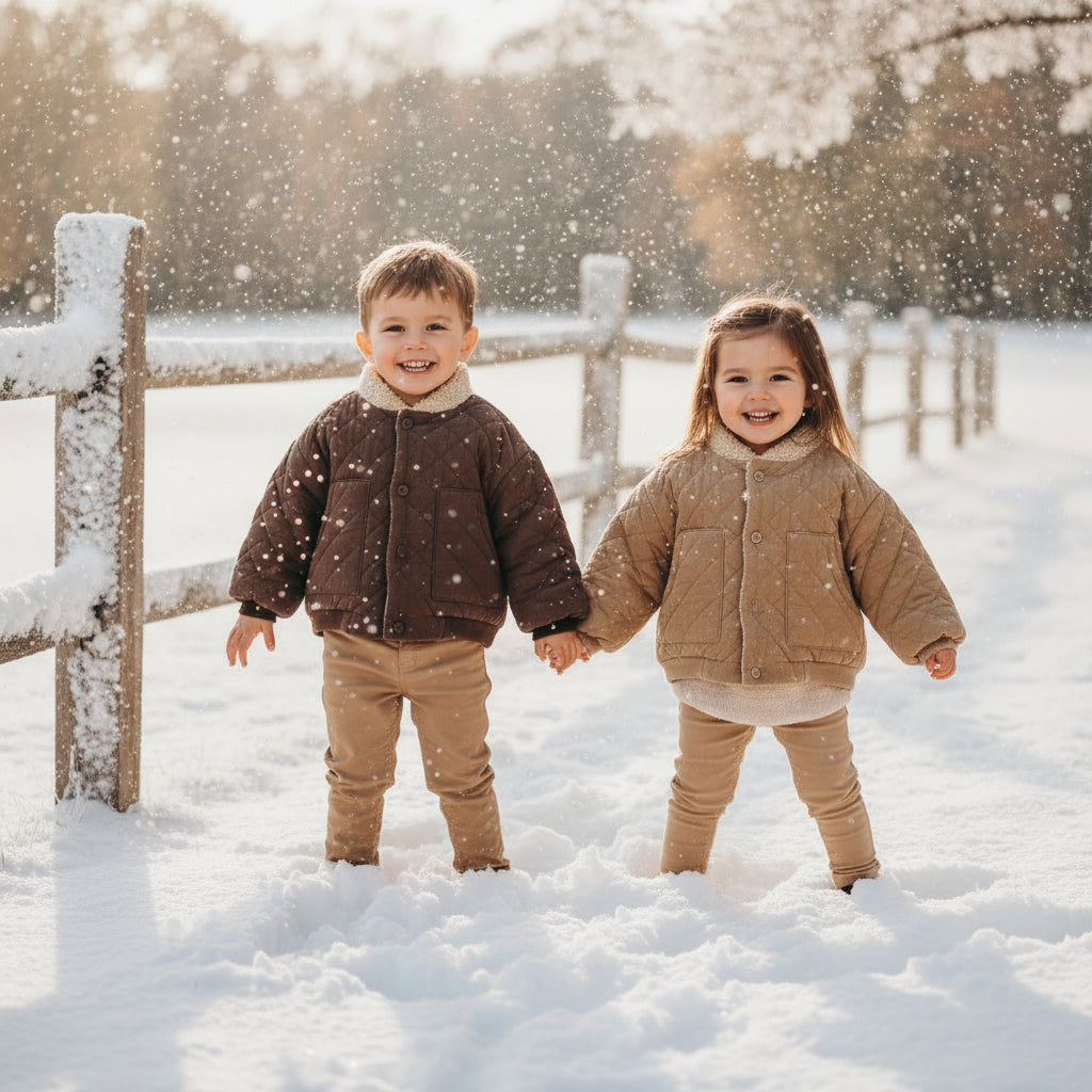 LittleWanderer – Cálido y elegante – Abrigo acolchado para niños