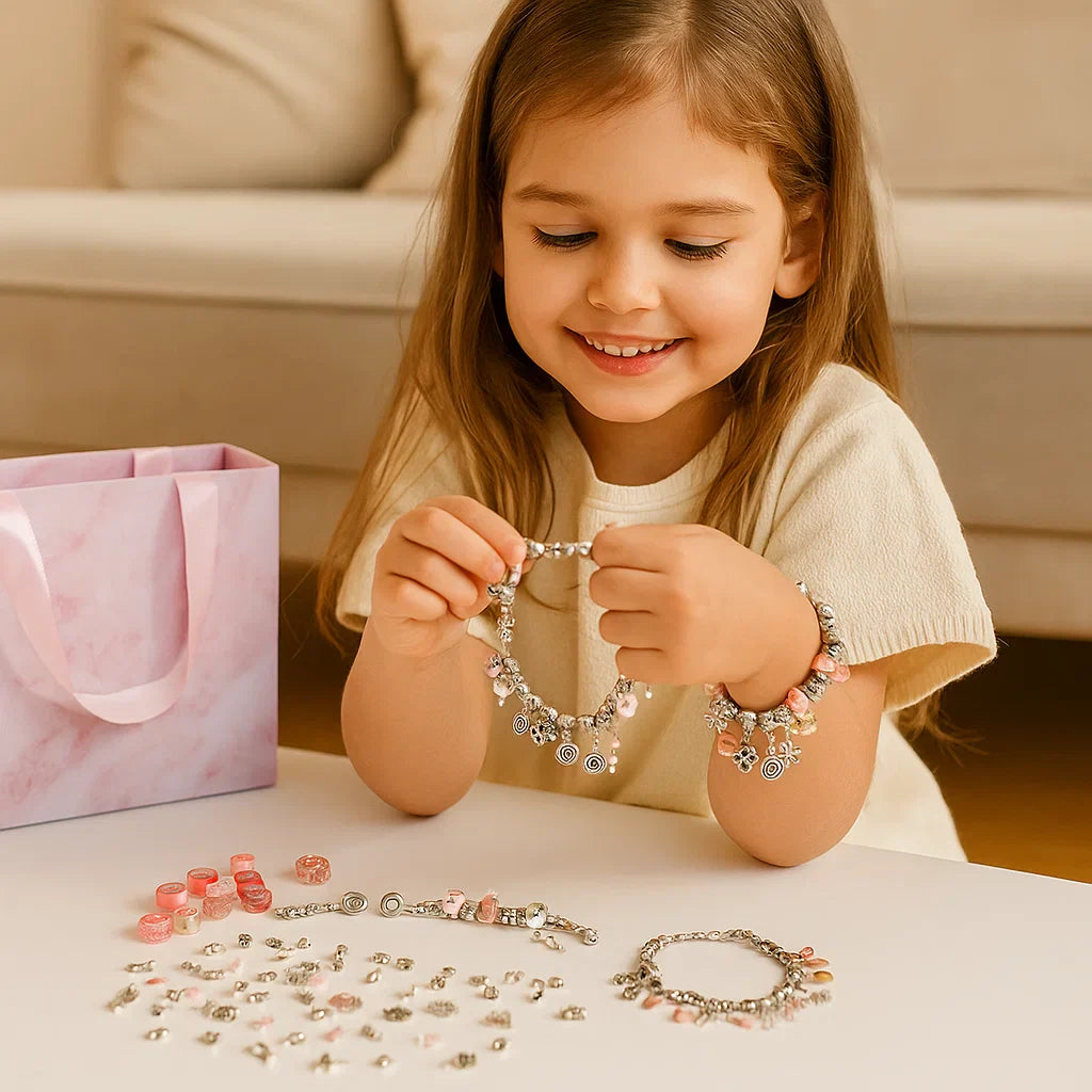 Kit de bricolaje para hacer pulseras con charms ⎜ Set de fabricación de joyas