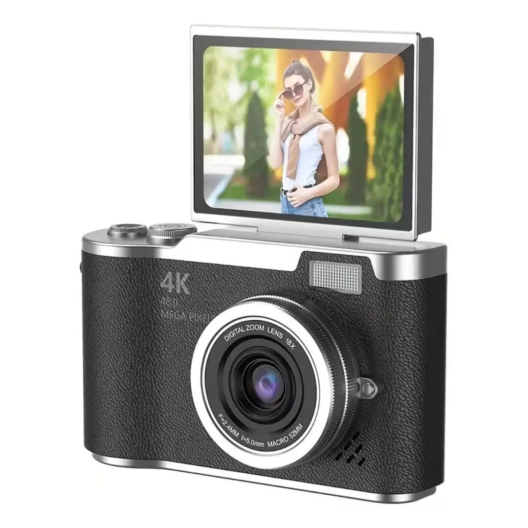 Cámara Infantil 4K HD 48MP con Pantalla Rotativa 180° – PixyCam™