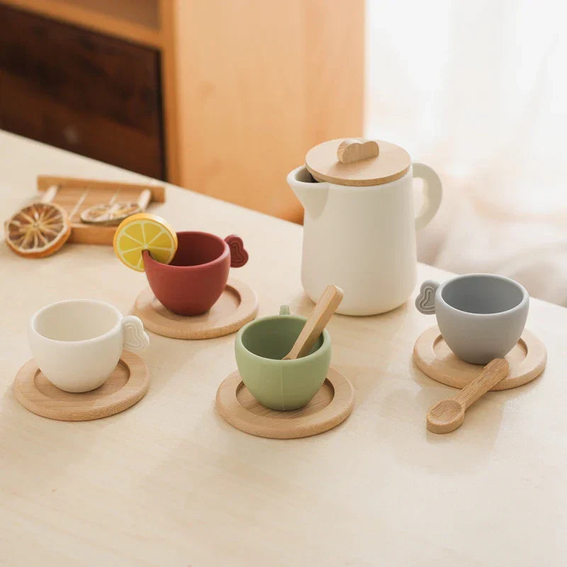 Woods – Divertido e interactivo – Set de té de madera para niños