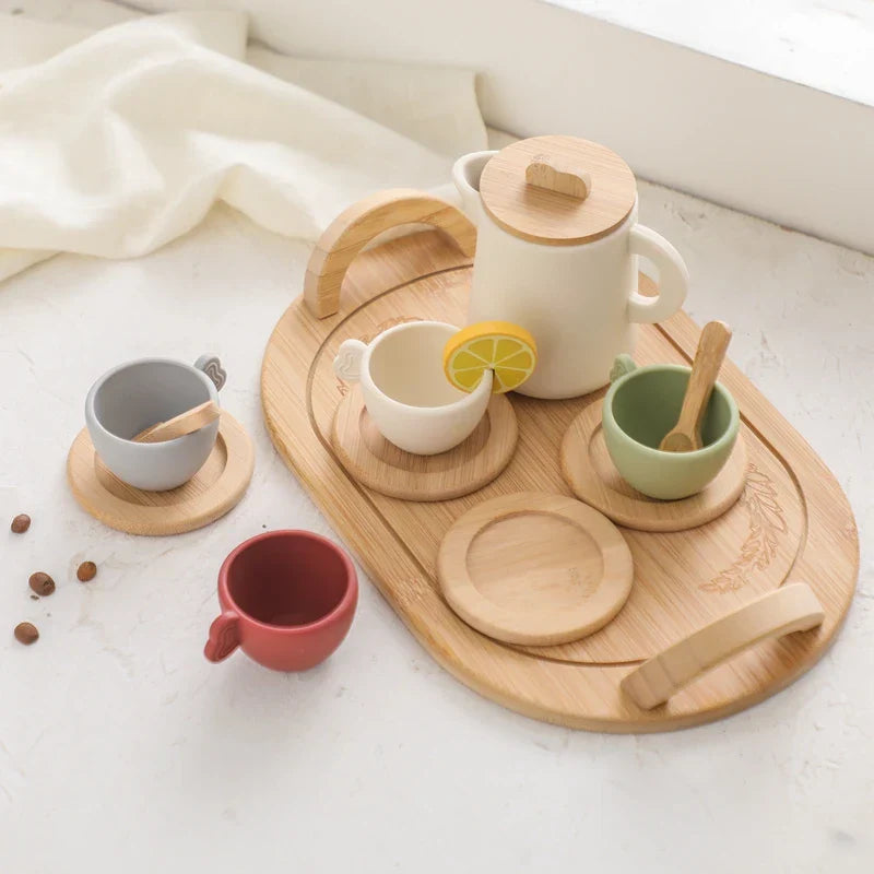 Woods – Divertido e interactivo – Set de té de madera para niños