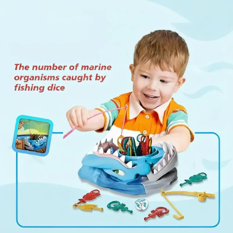 SharkAttack – Divertido y educativo – Juego de mesa con coloridos animales marinos