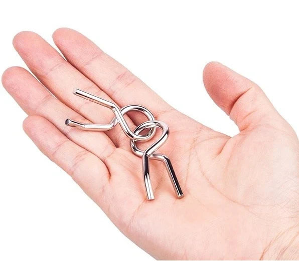 Conjunto de anillos de rompecabezas de metal ⎜ Ejercicio mental