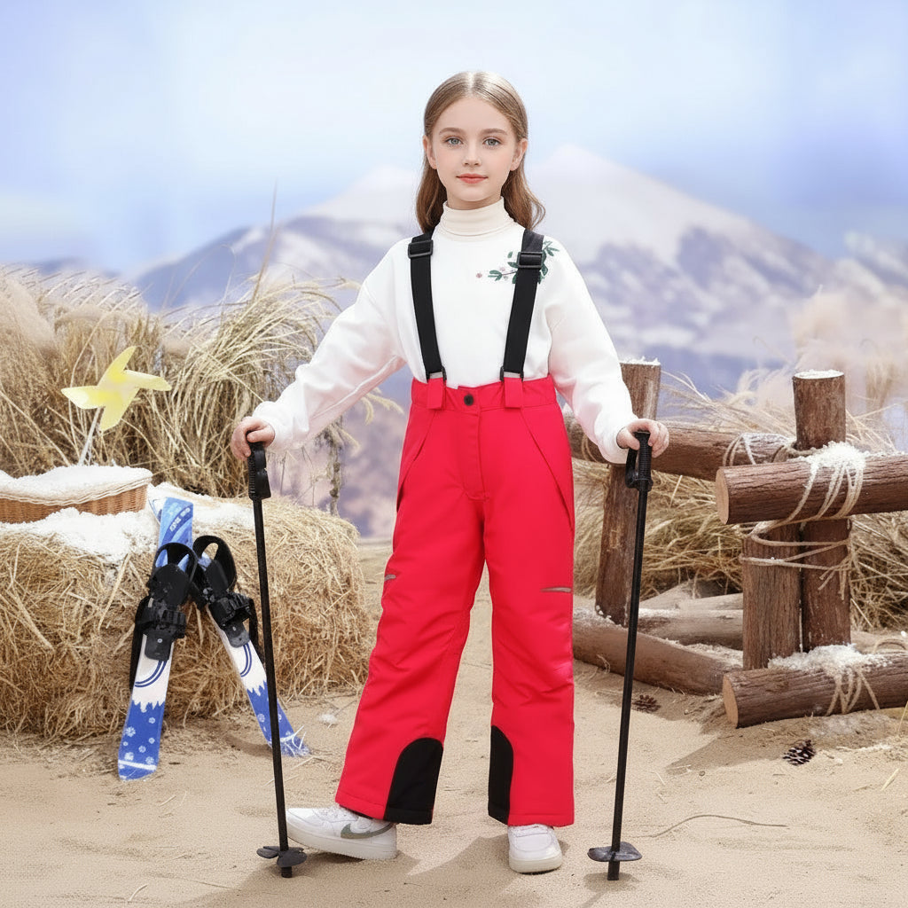 MountainFit – Flexibles y cálidos – Pantalones de esquí para niños