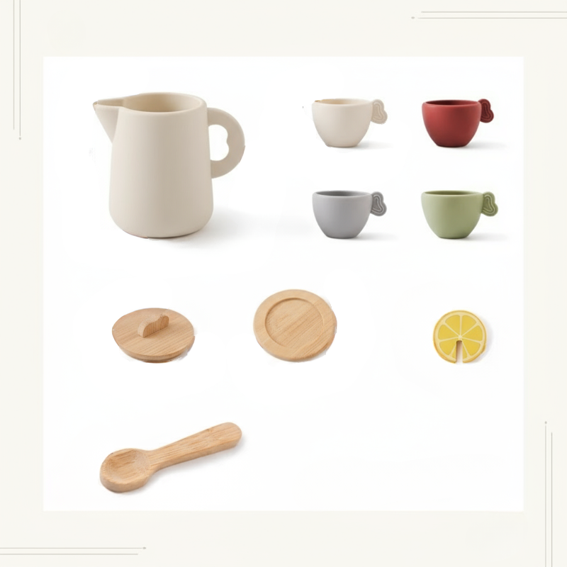 Woods – Divertido e interactivo – Set de té de madera para niños