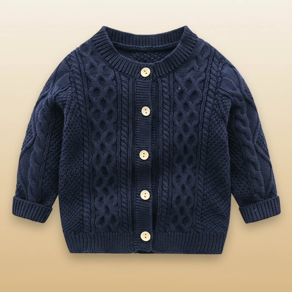 CozyCub – Cómodo y a la moda – Cárdigan de punto para niños