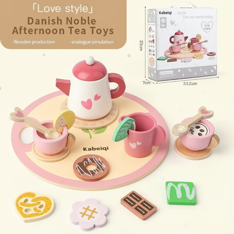 Woods – Sencillo y fascinante – Juego de té de madera para niños