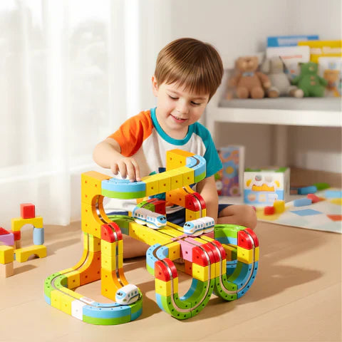 DIY Cube Track – Creativo y activo – Creativo tren de juguete DIY