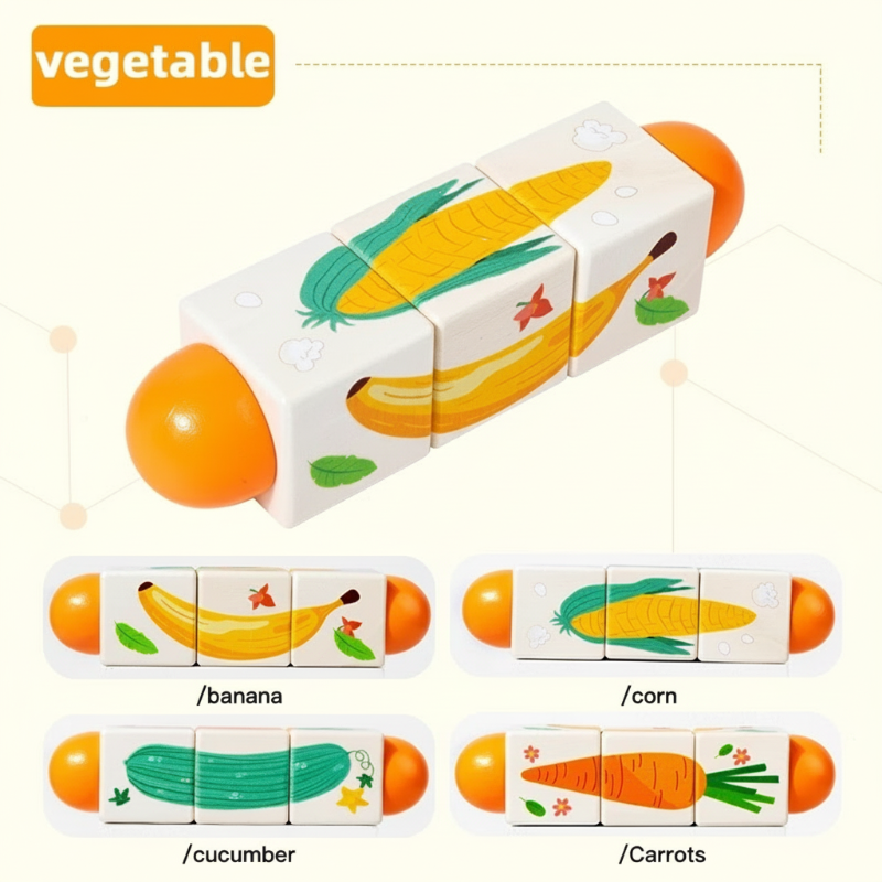 WoodiTurn – Educativo y divertido – Puzzle giratorio