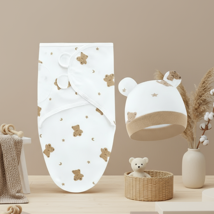 SnuggleBear – Suave y cálido – Manta envolvente para bebés