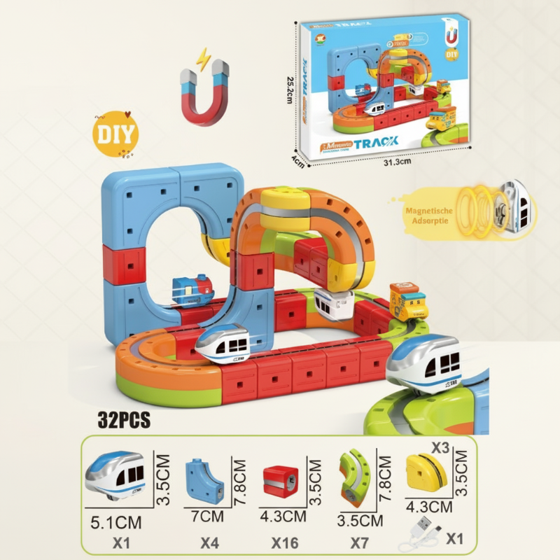 MagniTrack – Creativo y eléctrico – Tren eléctrico antigravedad