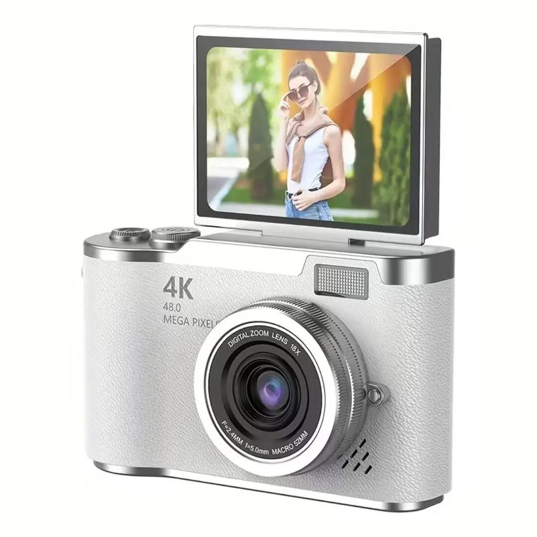 Cámara Infantil 4K HD 48MP con Pantalla Rotativa 180° – PixyCam™