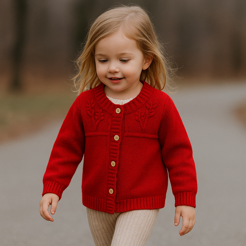 CozyCub – Cómodo y a la moda – Cárdigan de punto para niños