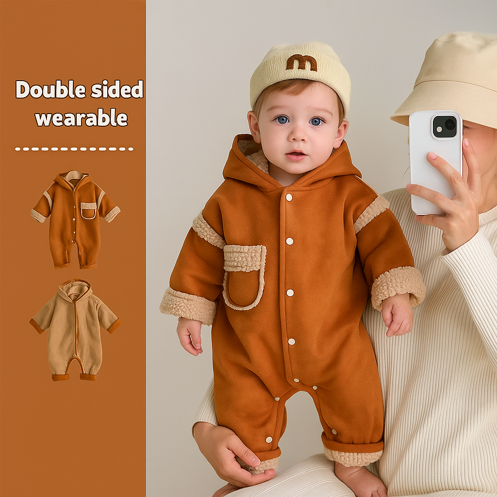 CozyNest – Acogedor y a la moda – Mono de invierno pesado con capucha
