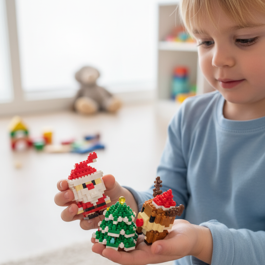 Figuras Navideñas de Bloques Creativos - Diversión para toda la familia