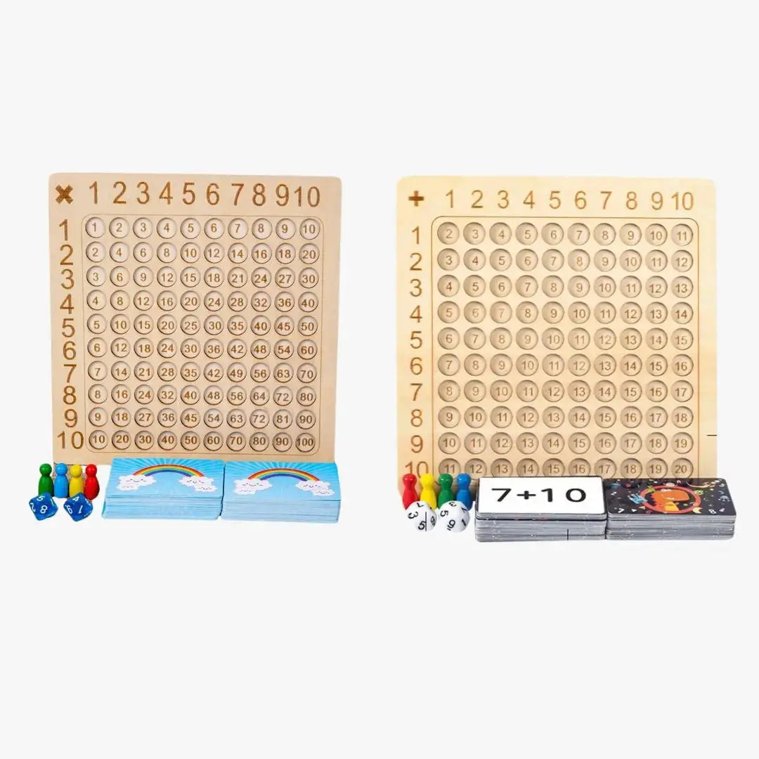 Juego de Matemáticas Montessori con Cartas y Dados - Numérofun™