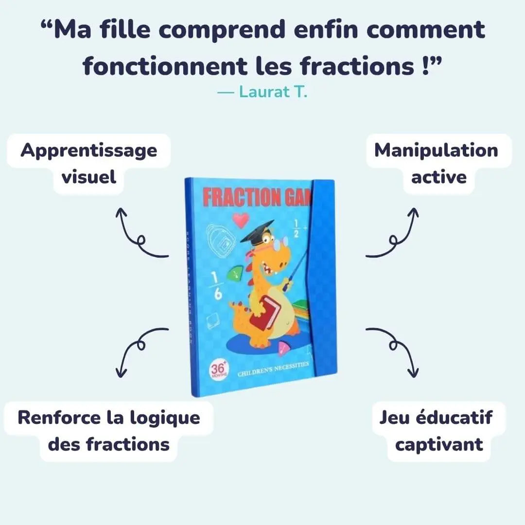 Libro de Fracciones Magnético Montessori - FractionGame™