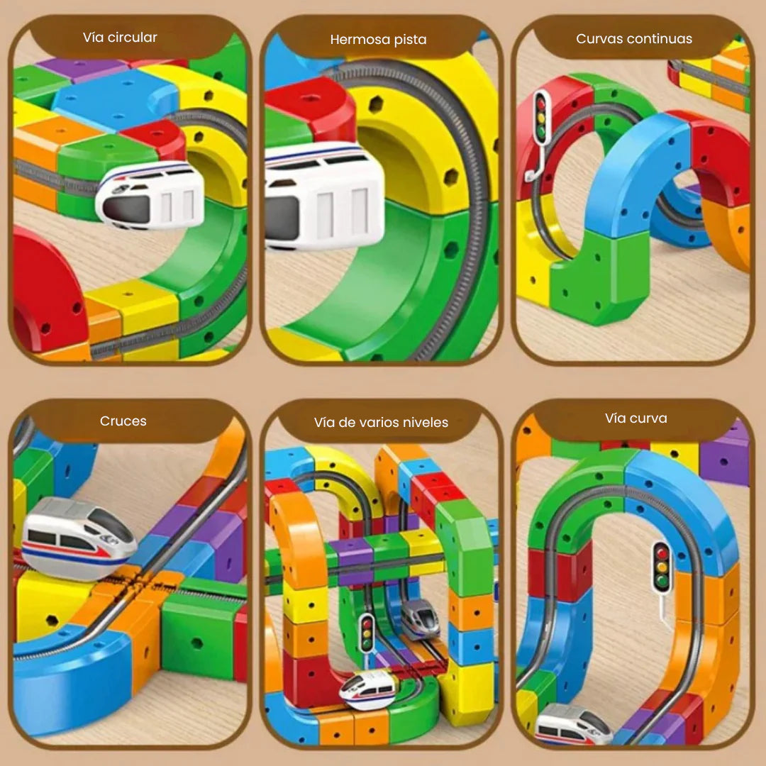 Pista Magnética de Cubos DIY – Desarrolla Creatividad y Habilidades Motoras