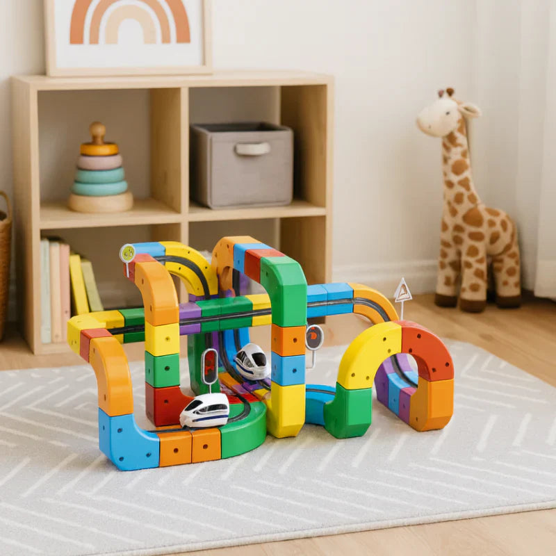 DIY Cube Track – Creativo y activo – Creativo tren de juguete DIY