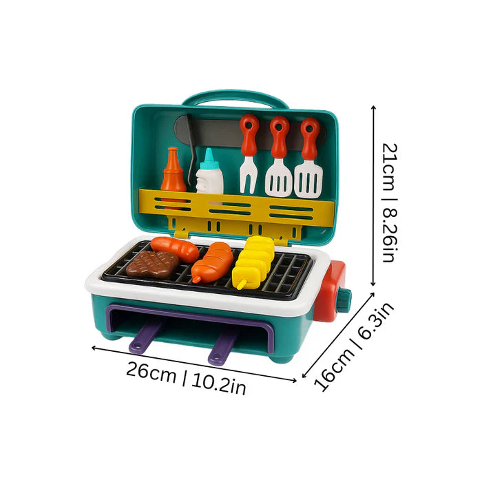 Mi primera parrilla BBQ – Cocina infantil con efecto de humo y comida que cambia de color