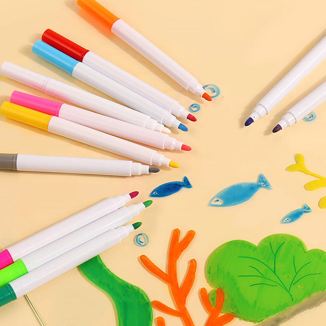 12x Marcadores Coloridos para Pizarra LED Brillante