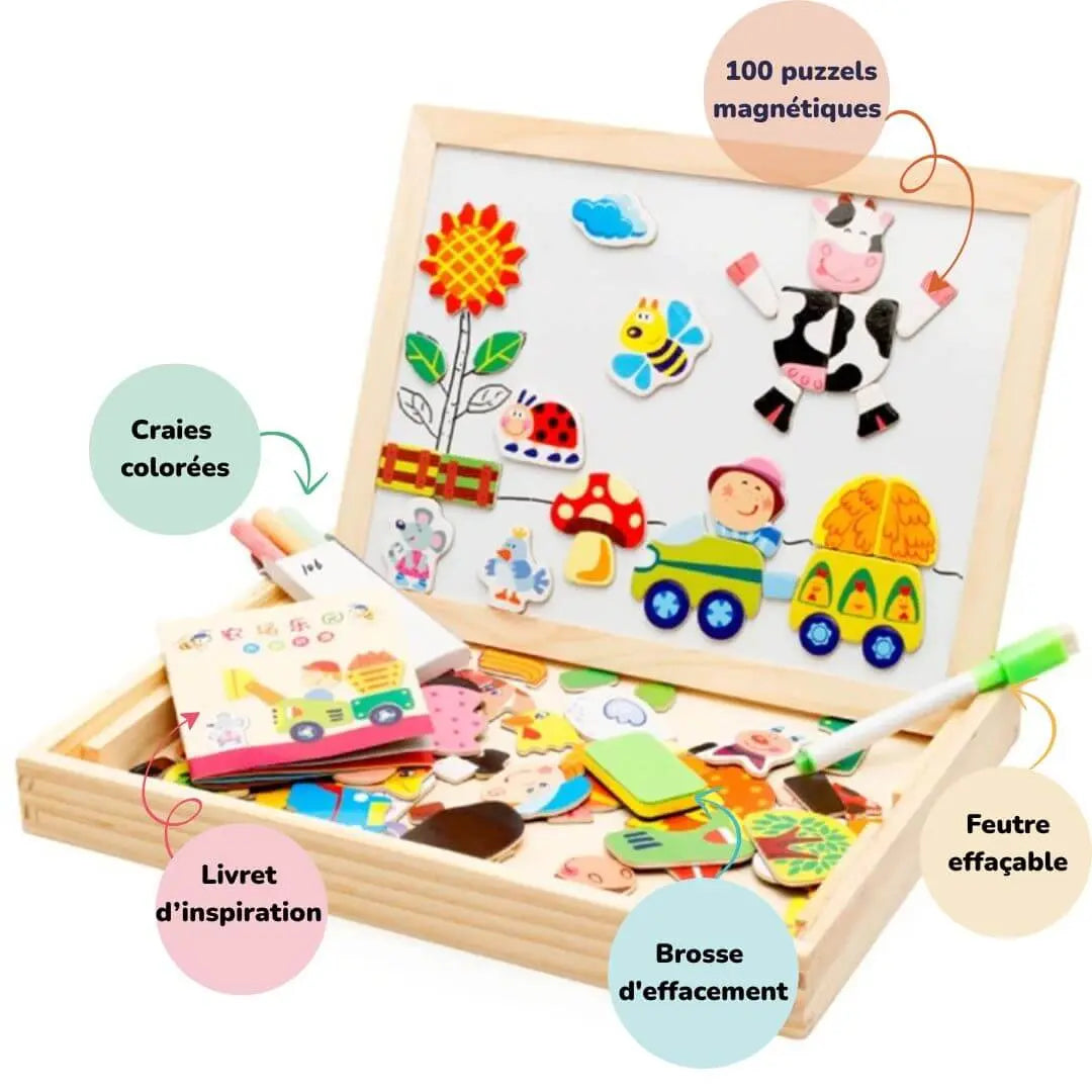 Rompecabezas Magnético Doble Cara – CréaMagnet™