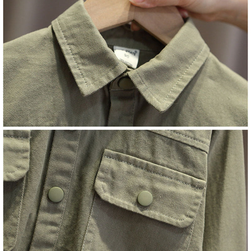 LittleExplorer – Cómodo y a la moda – Conjunto de pantalones y camisa para niños