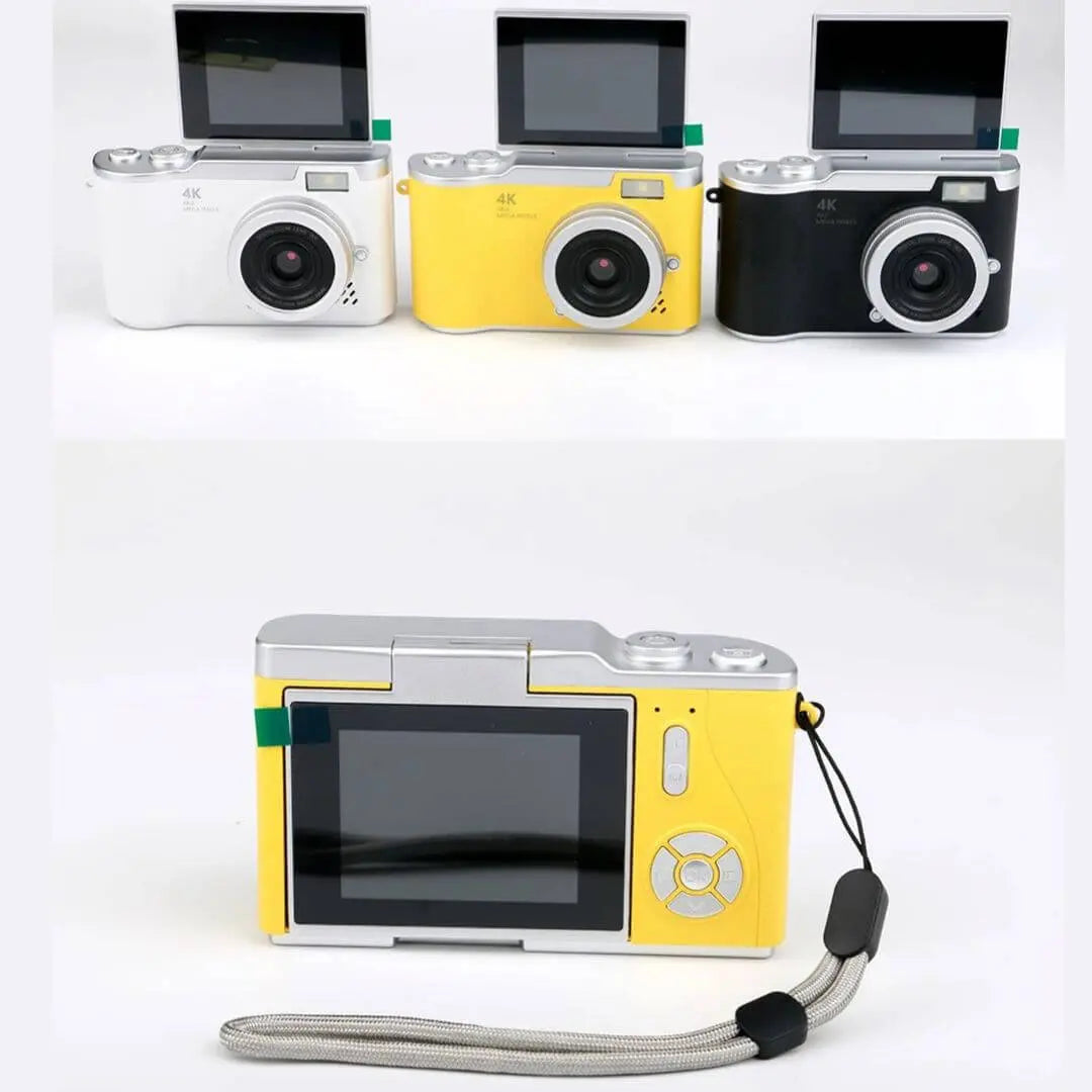 Cámara Infantil 4K HD 48MP con Pantalla Rotativa 180° – PixyCam™