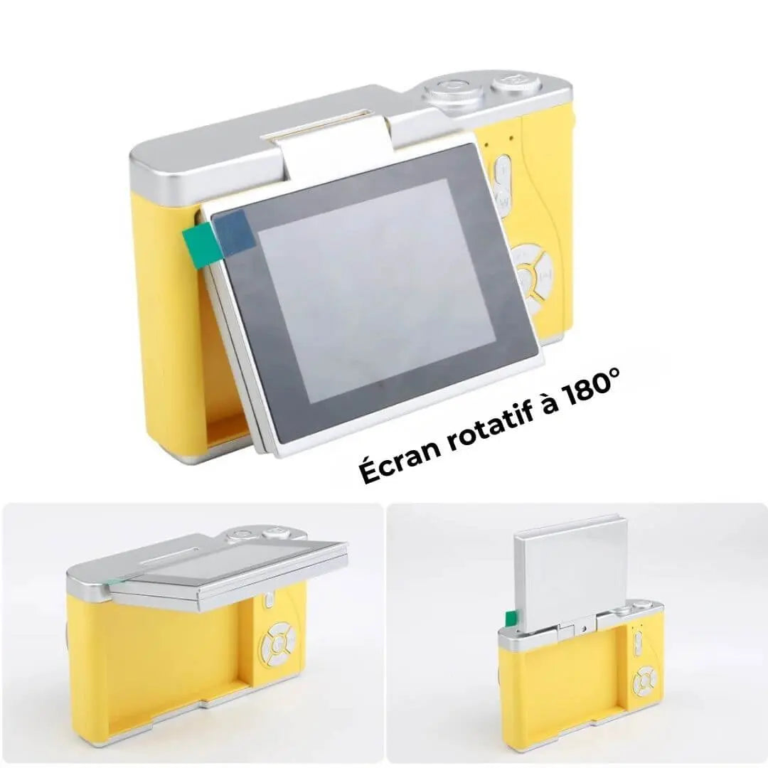 Cámara Infantil 4K HD 48MP con Pantalla Rotativa 180° – PixyCam™