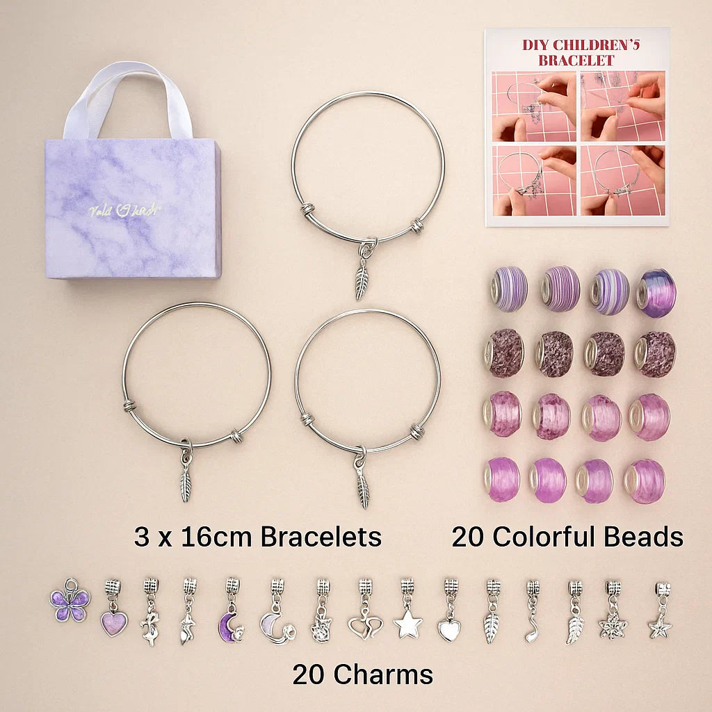 Kit de bricolaje para hacer pulseras con charms ⎜ Set de fabricación de joyas