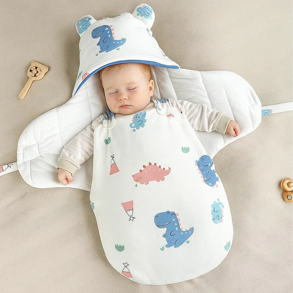 SnuggleBear – Comodidad y practicidad – Manta de algodón para envolver al bebé