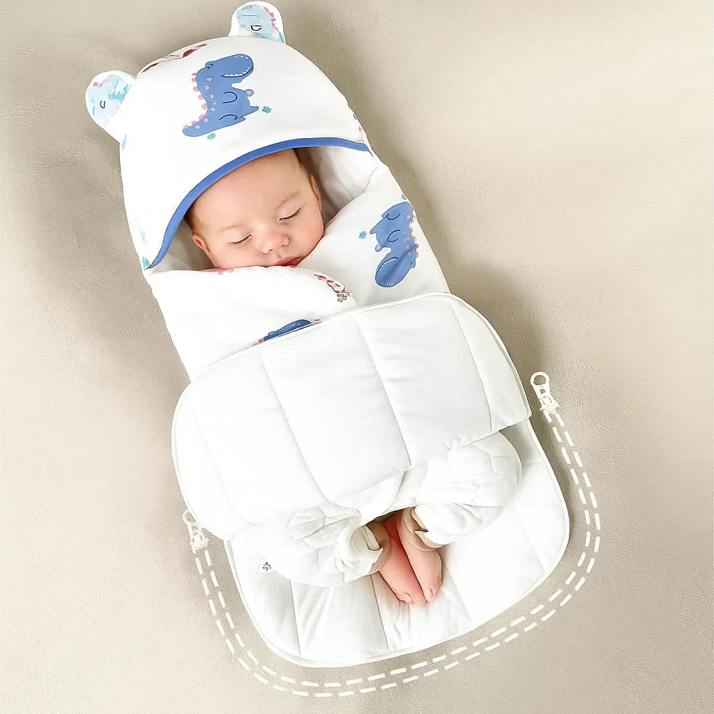 SnuggleBear – Comodidad y practicidad – Manta de algodón para envolver al bebé