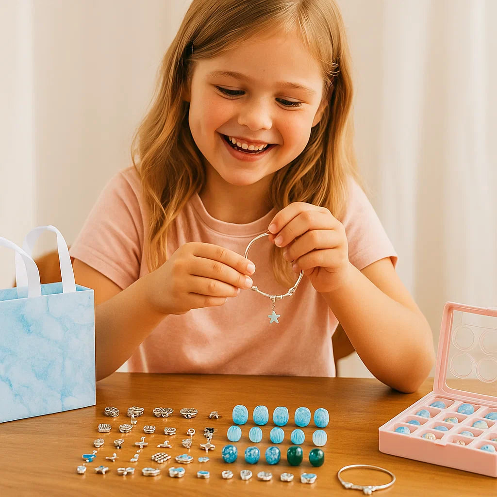Kit de bricolaje para hacer pulseras con charms ⎜ Set de fabricación de joyas