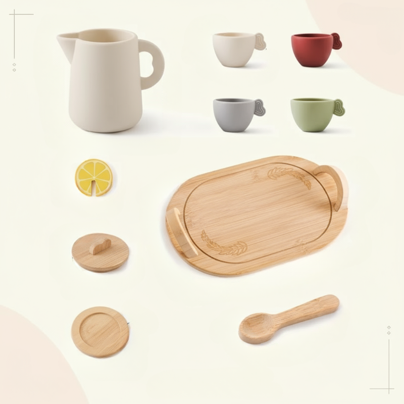 Woods – Divertido e interactivo – Set de té de madera para niños