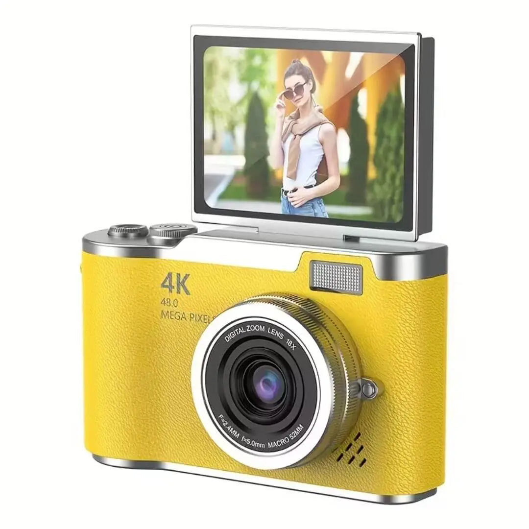 Cámara Infantil 4K HD 48MP con Pantalla Rotativa 180° – PixyCam™