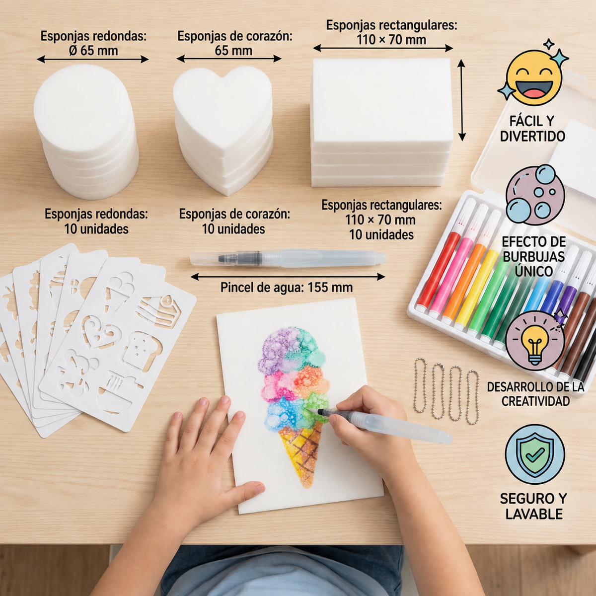 Kit Mágico de Pintura con Texturas 3D