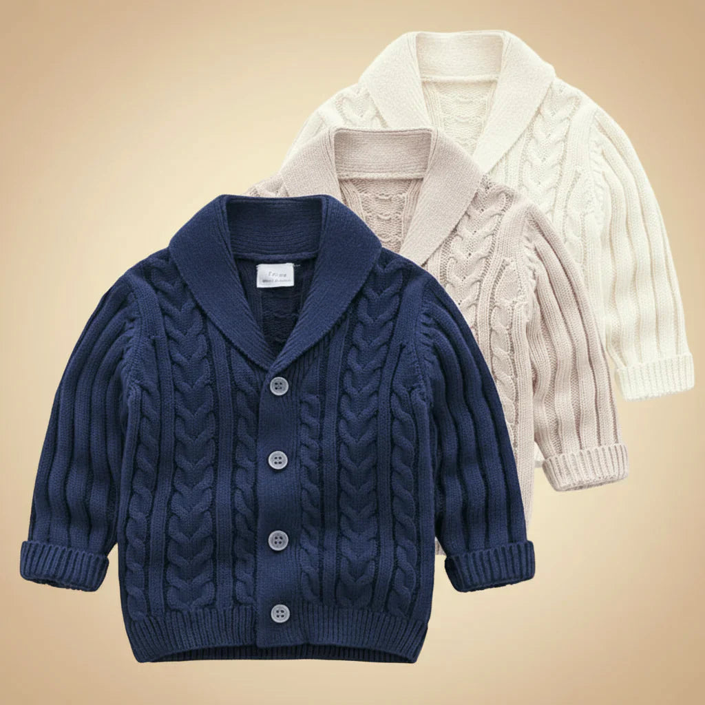 CozyCub – Cómodo y a la moda – Cárdigan de punto para niños