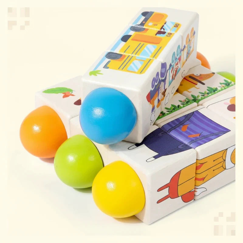 WoodiTurn – Educativo y divertido – Puzzle giratorio