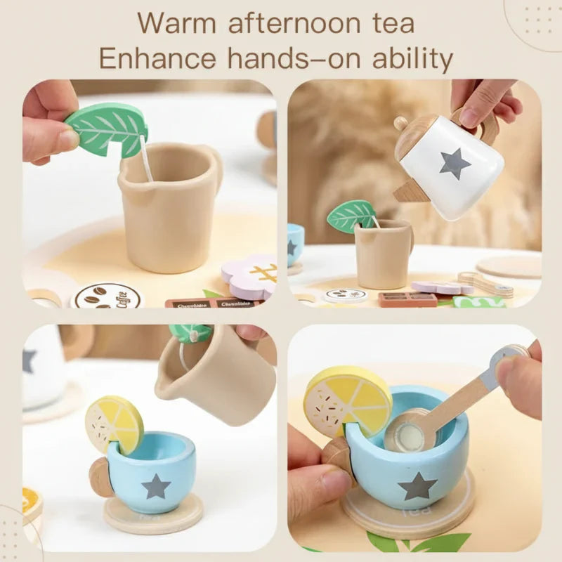 Woods – Sencillo y fascinante – Juego de té de madera para niños