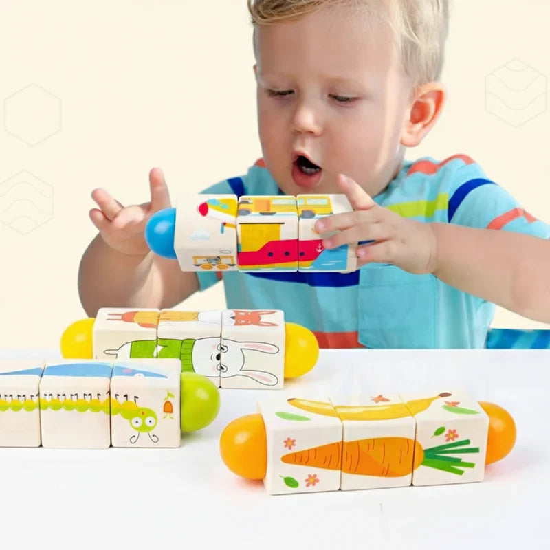 WoodiTurn – Educativo y divertido – Puzzle giratorio