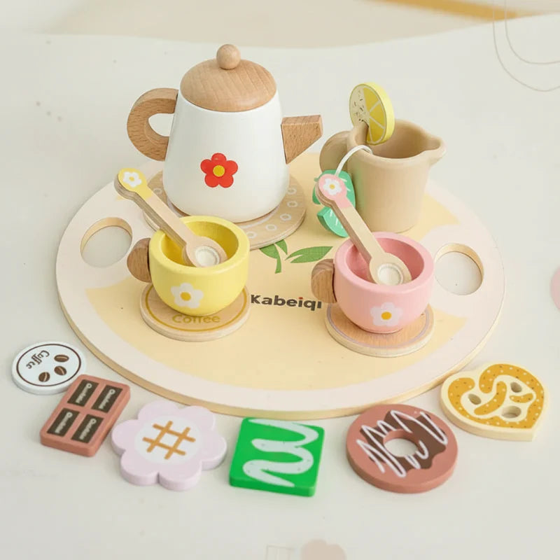 Woods – Sencillo y fascinante – Juego de té de madera para niños