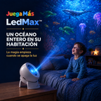 LedMax, proyector LED oceánico en una habitación infantil